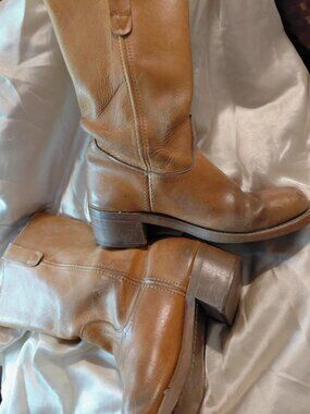 Distressed Vintage Landis Leather Campus Boots